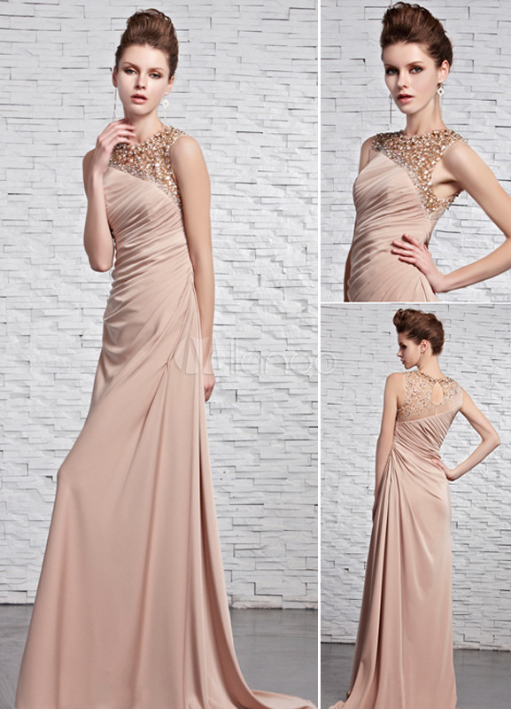 polyester evening gowns