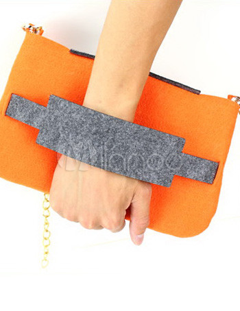 felt clutch bag