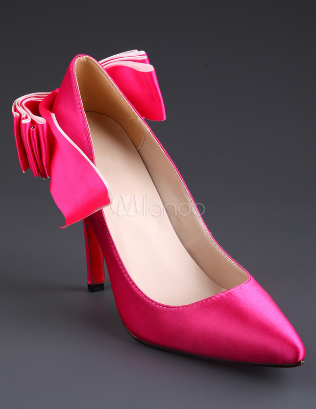 chaussures talon rose pale