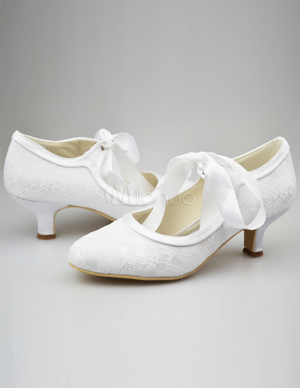 chaussure a talon blanche mariage