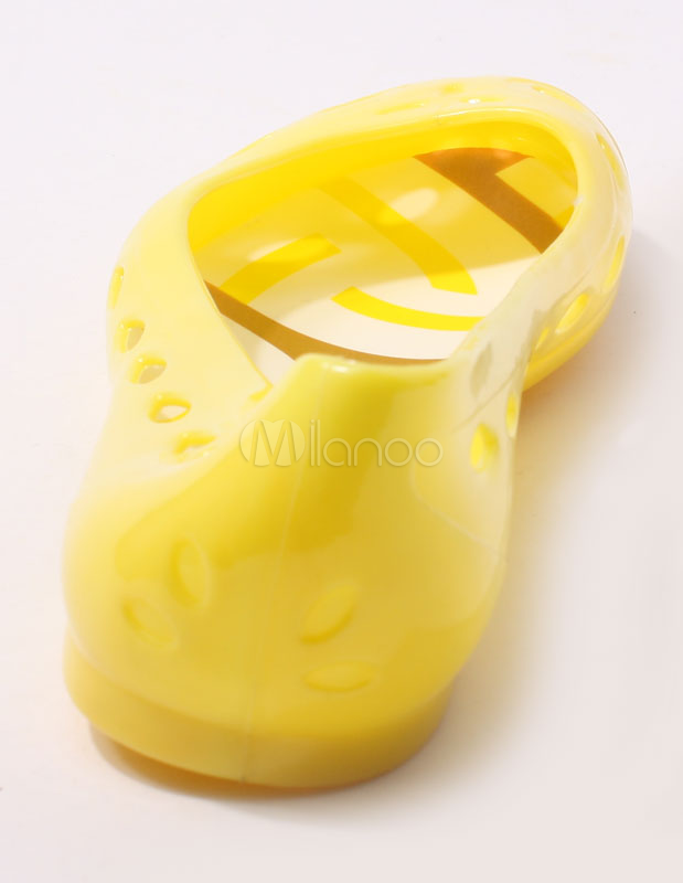 yellow jelly shoes