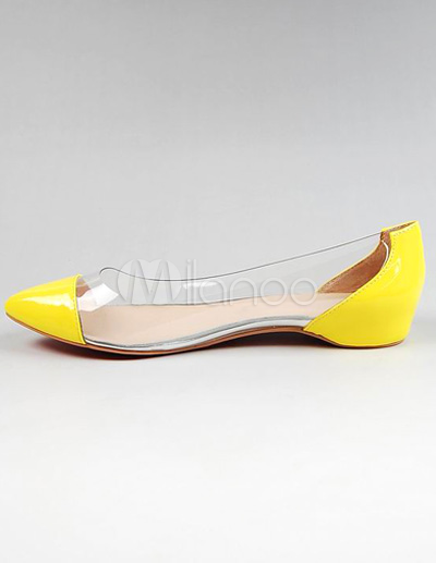 clear flats for women