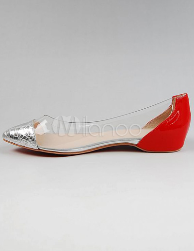 clear flats for women