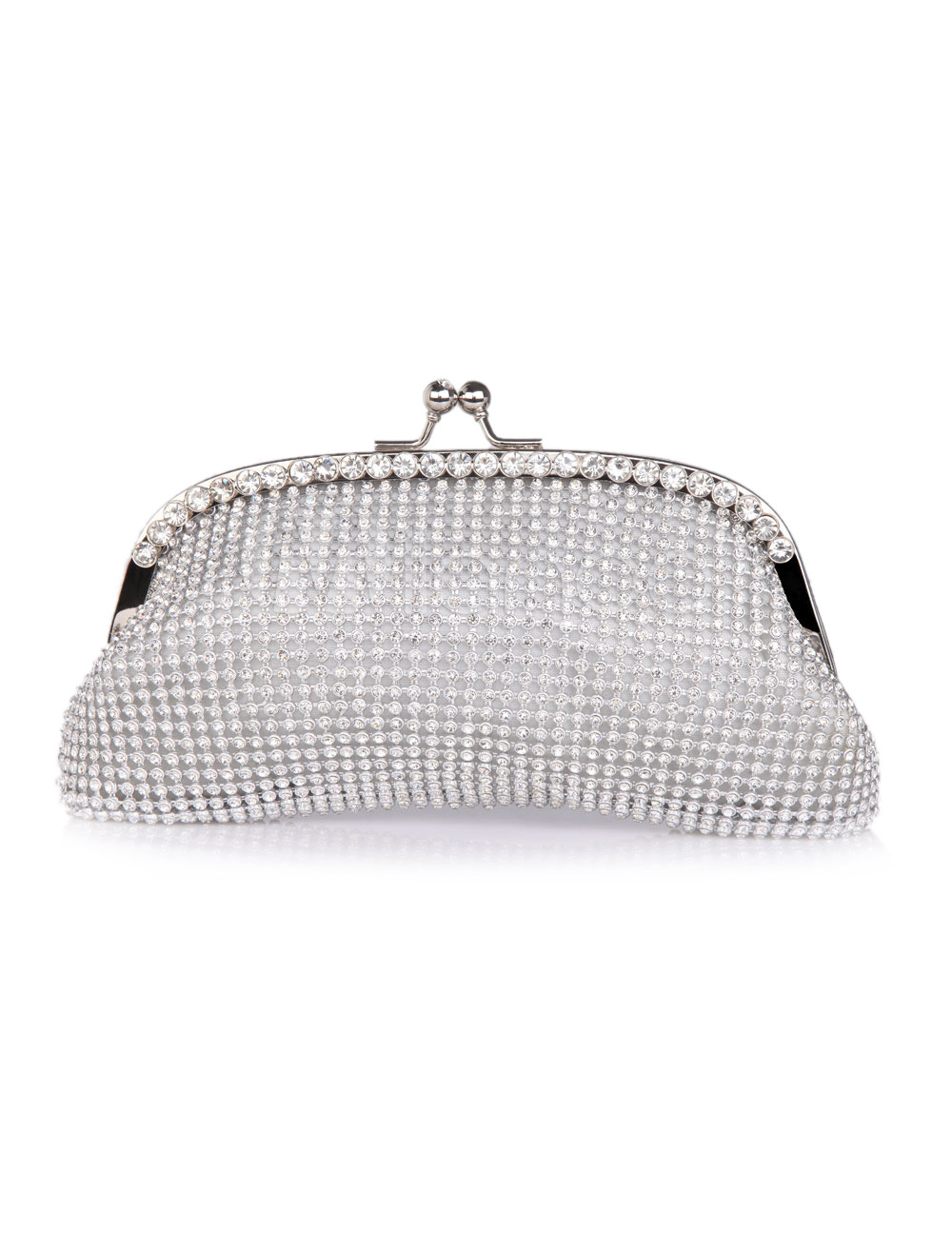 white sparkly bag