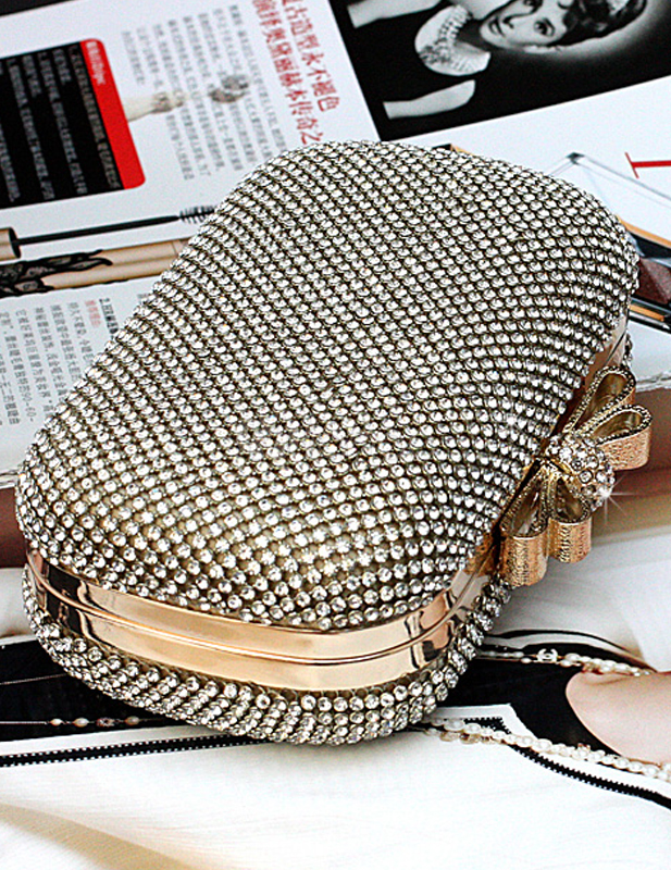 Noble Rhinestone Glitter Evening Bag For Women - Milanoo.com