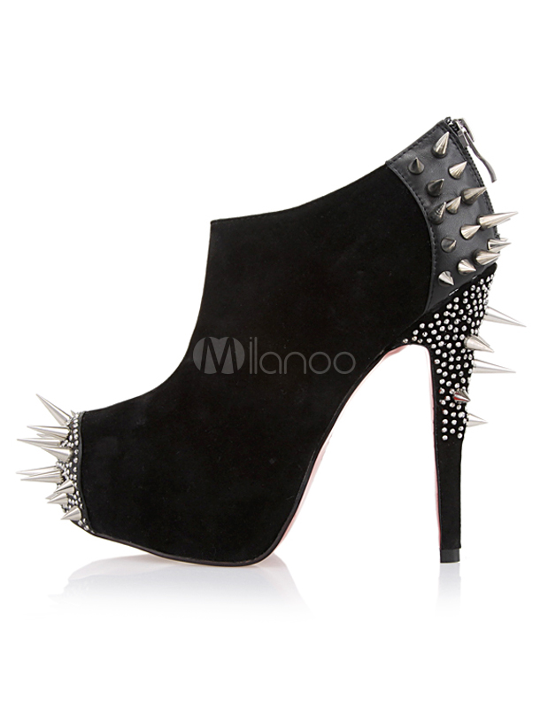 spike heel booties