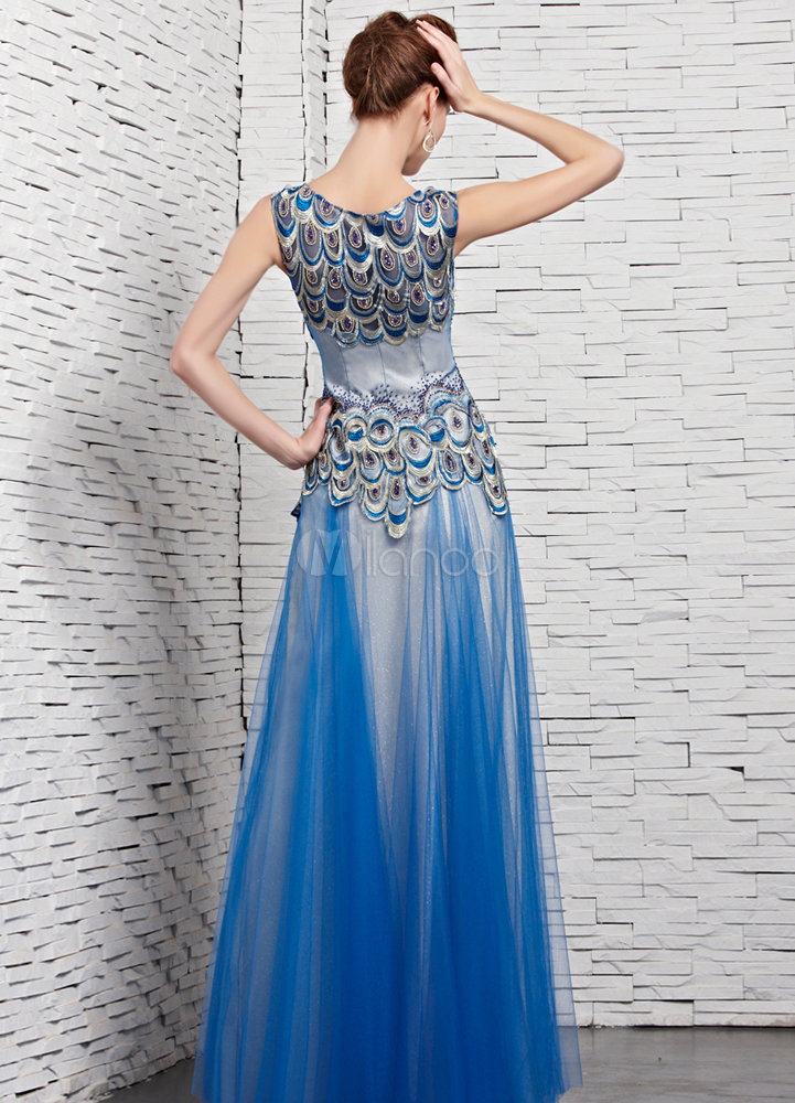sky blue colour gown