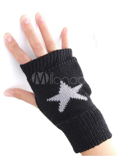 star fingerless gloves