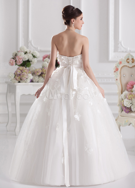 white a line wedding gowns