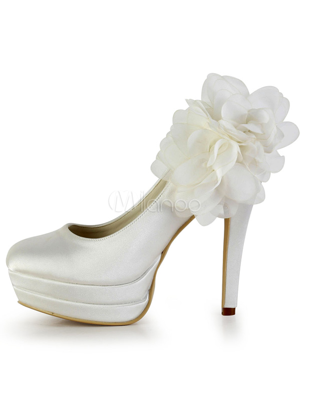 silk wedding shoes