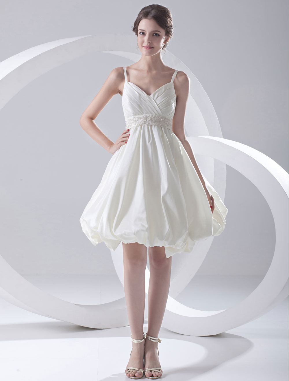 ivory a line dress