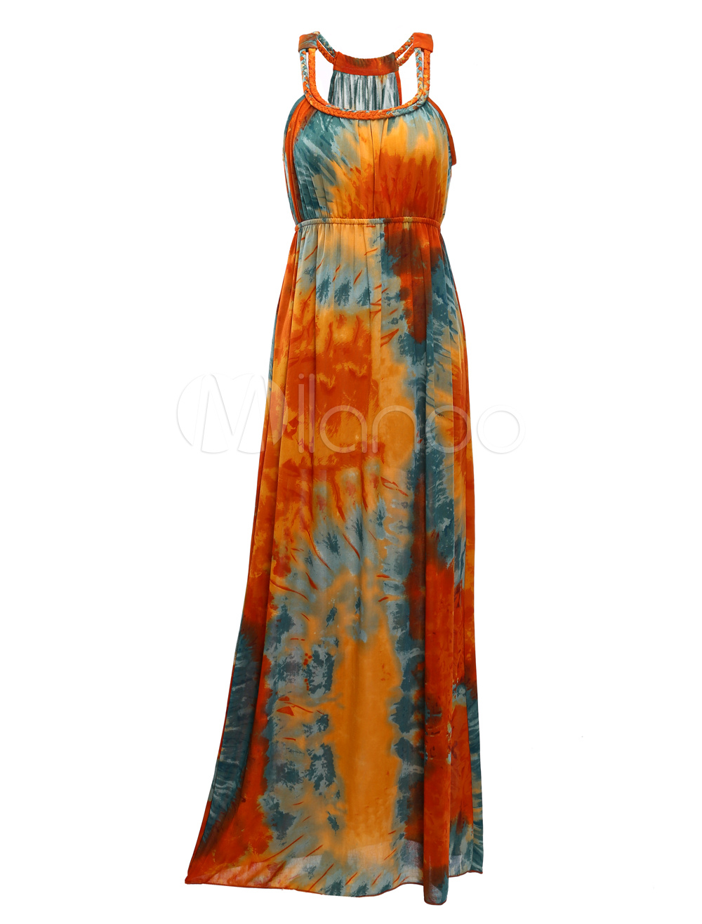 Tribal Tie Dye Womens Maxi Dress - Milanoo.com