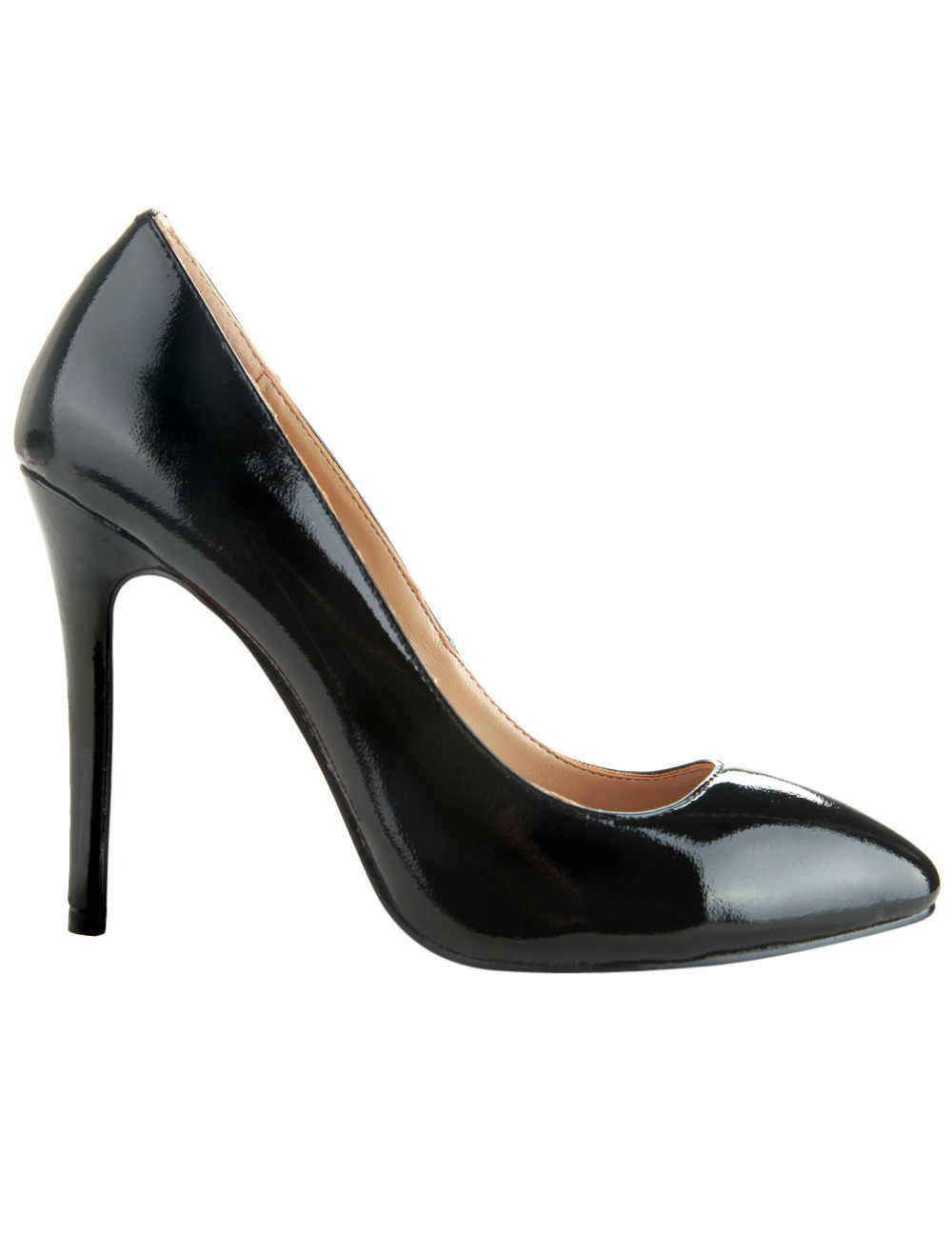 4 3/4'' High Heel Black Patent Sexy Pumps - Milanoo.com