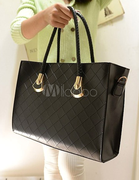 PU Leather Tote Bag - Milanoo.com