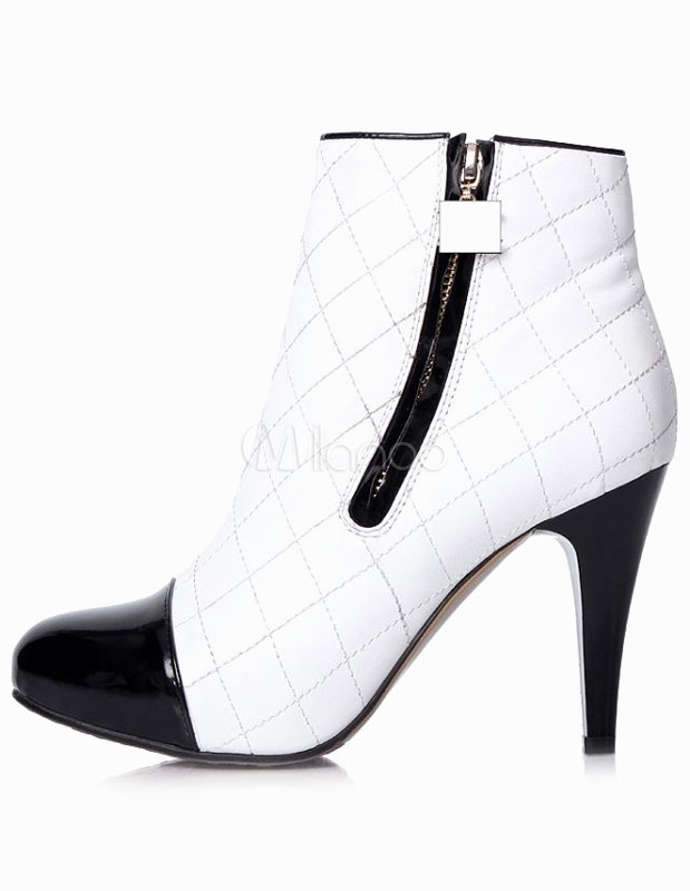 stiletto white boots