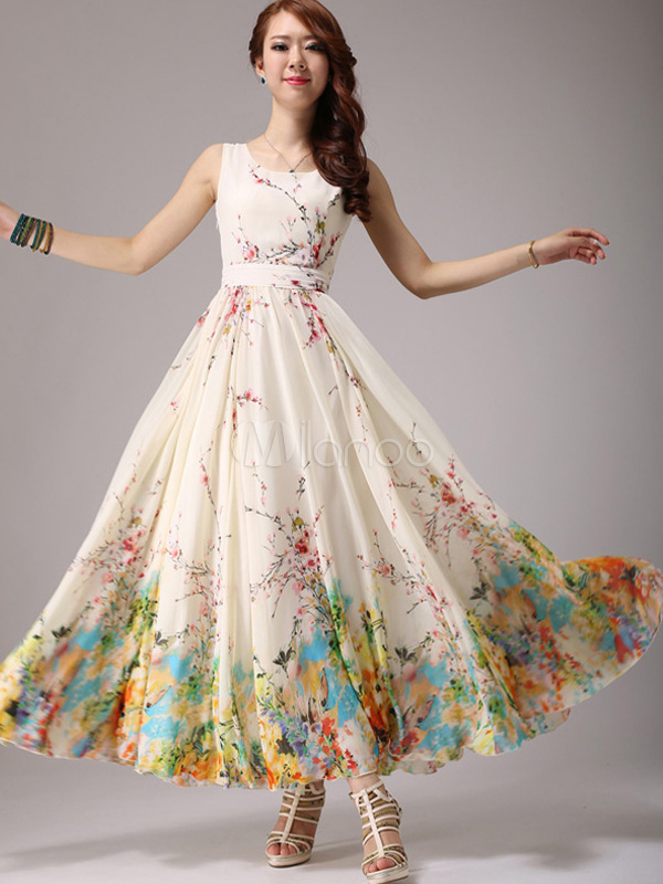 vestido floral elegante