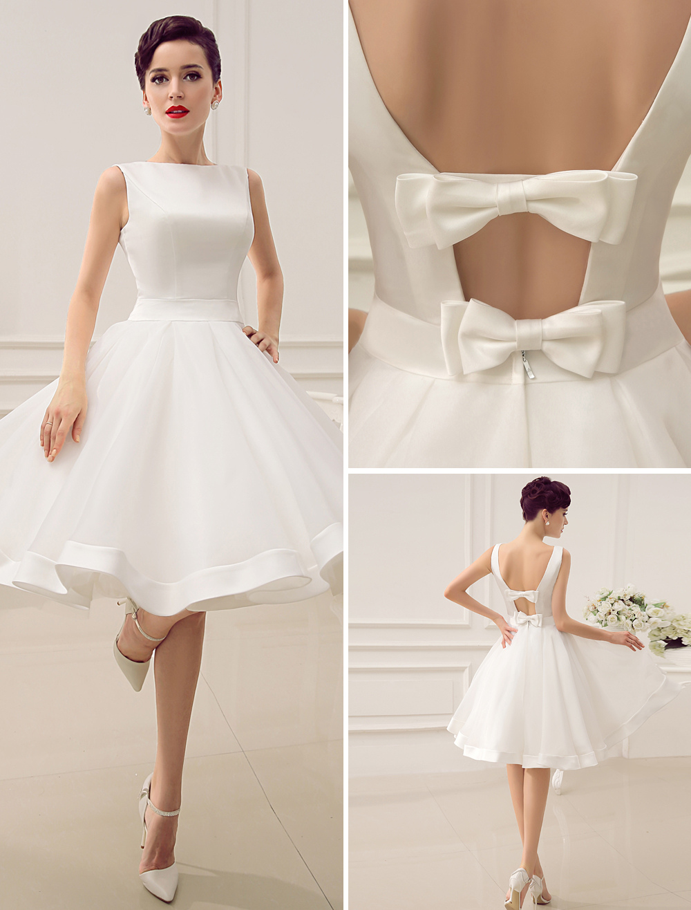 Short Vintage Wedding Dresses - change comin