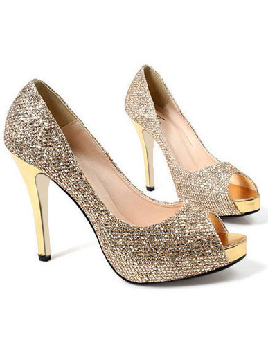 Peep Toe Bridal Shoes - Milanoo.com