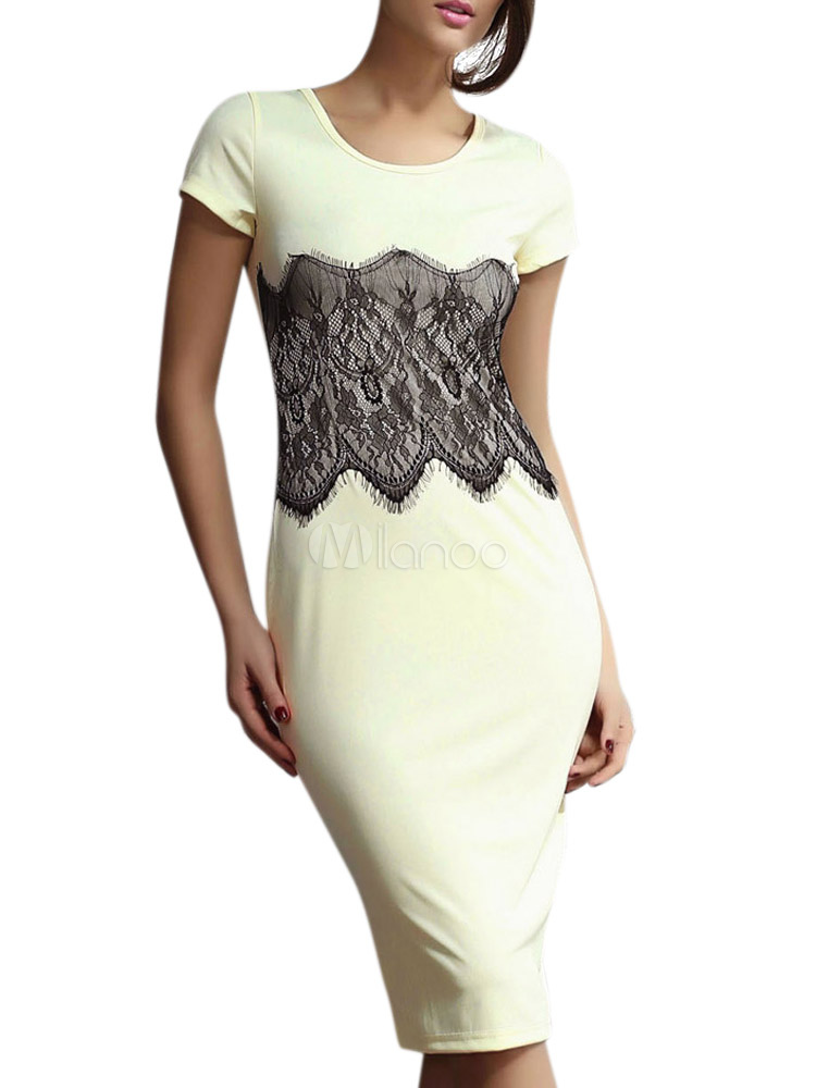 polyester bodycon dress