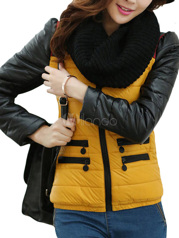 doudoune bicolore femme