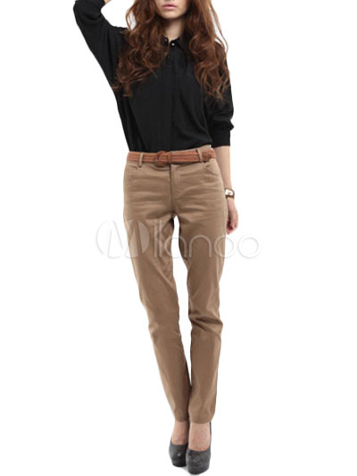 Pantaloni Marroni Cotone In Marroni Urbani Pantaloni Urbani H6Ud77xq0