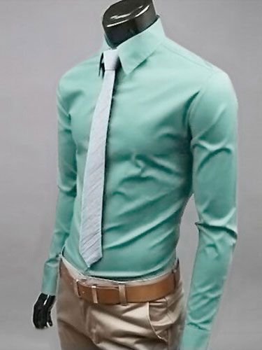 Long Sleeves Shirt With Spread Neck - Milanoo.com