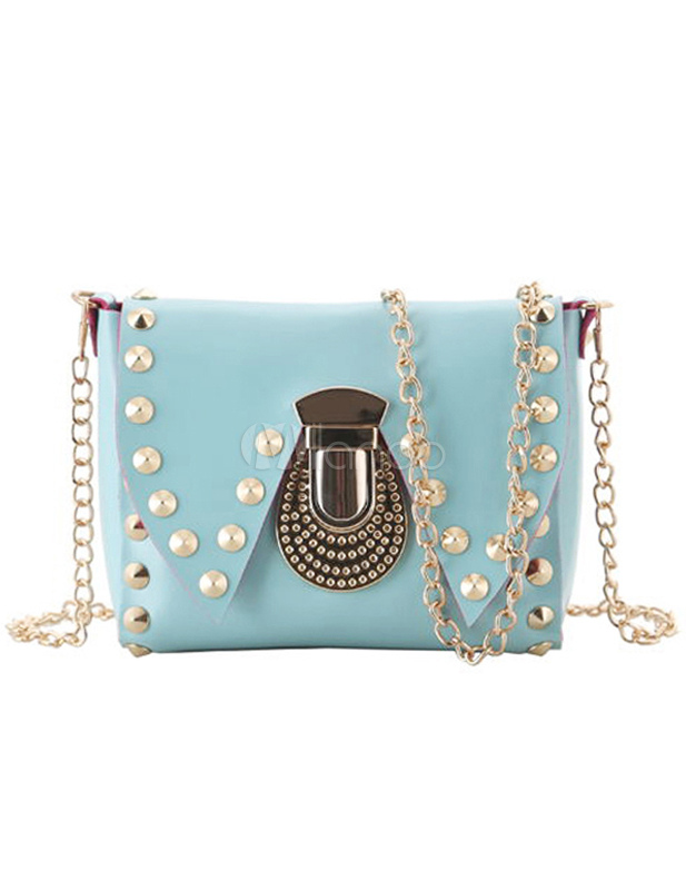 Studded Shoulder Bags With Chain - Milanoo.com