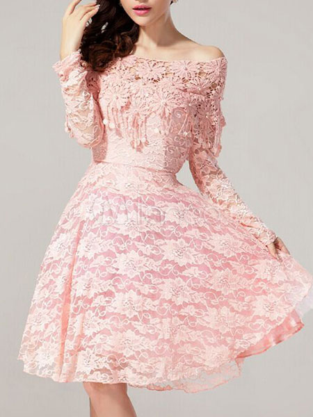 Vintage Lace Long Sleeve Dress 10