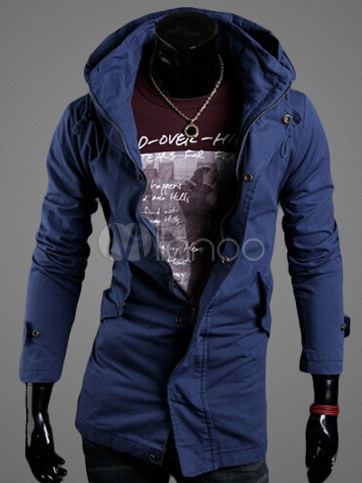 Belted Parka with Pockets and Drawchords - Milanoo.com