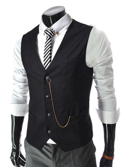 business casual with vest