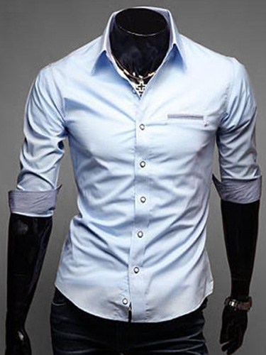 Half Sleeve Cotton Men's Casual Shirt - Milanoo.com