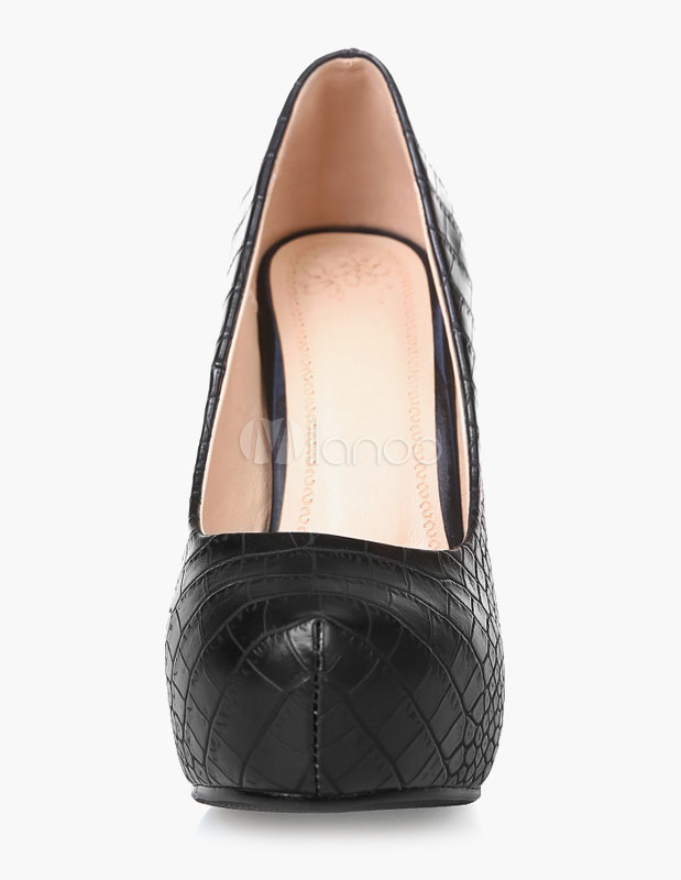 Stiletto High Heel Solid Color Platform Pumps