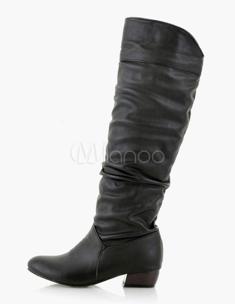 flat round toe boots