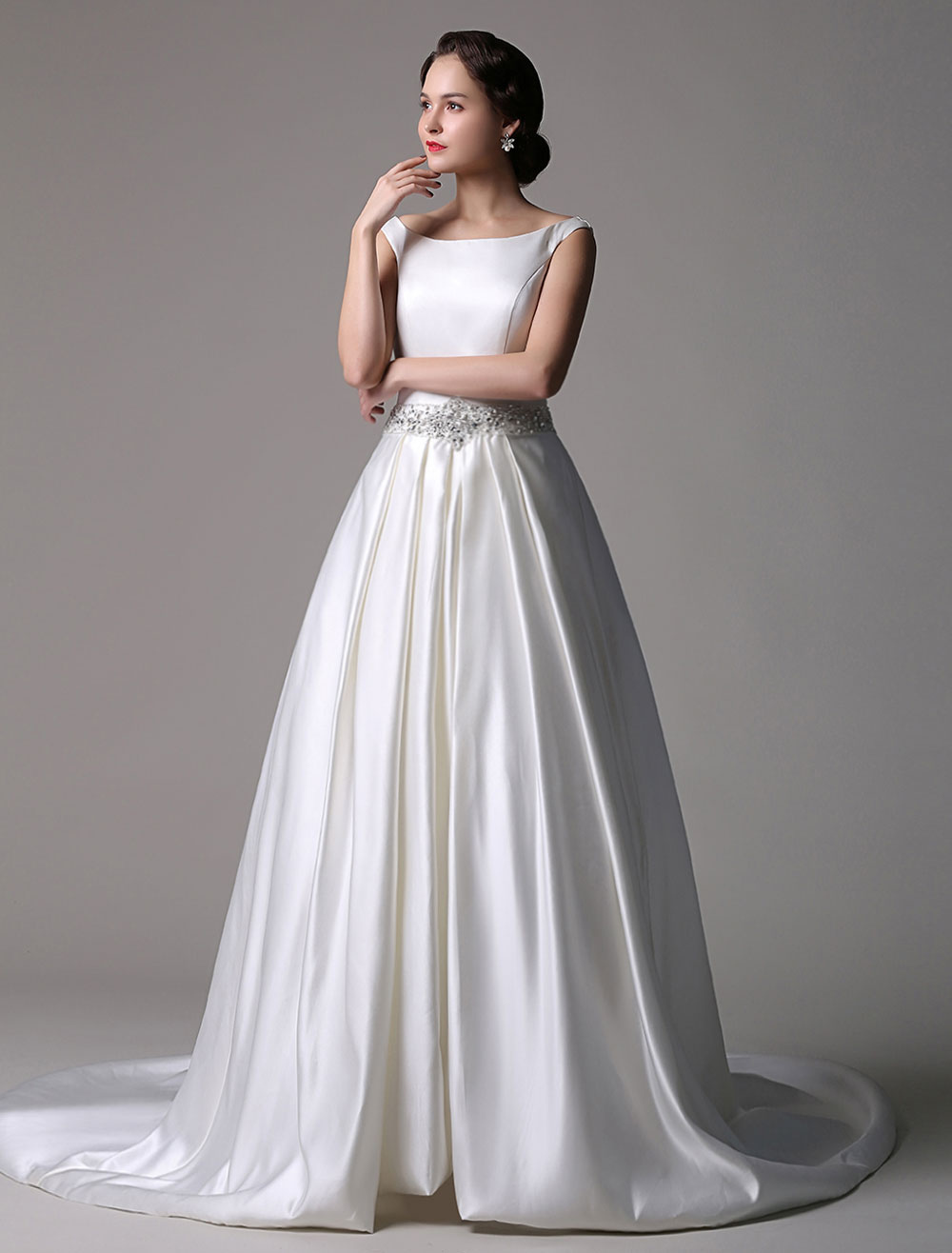 Wedding Dresses with Color Belt