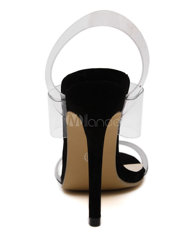 Transparent Slingbacks Stiletto Sandals - Milanoo.com