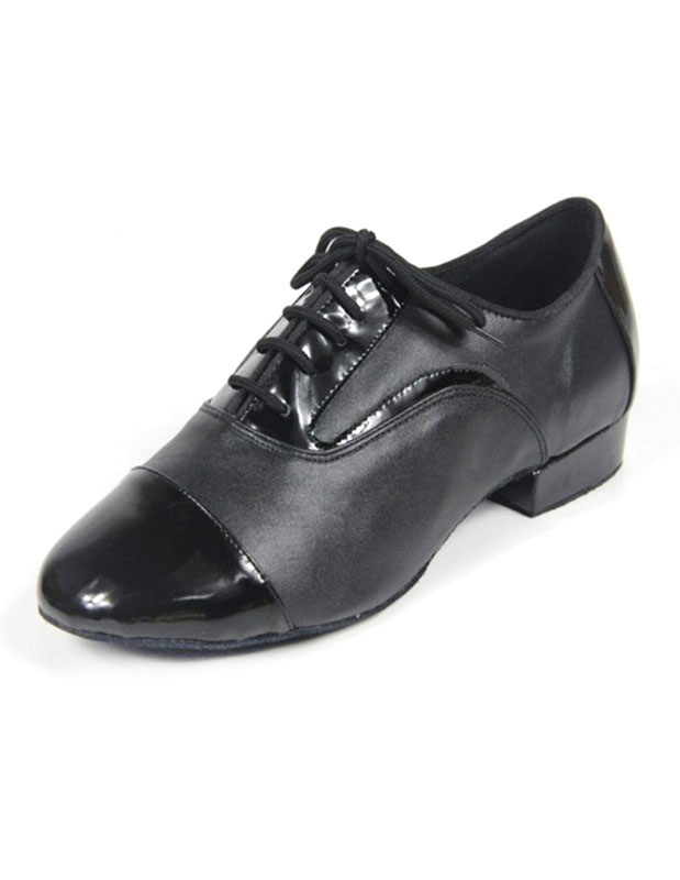 black lace up dance shoes