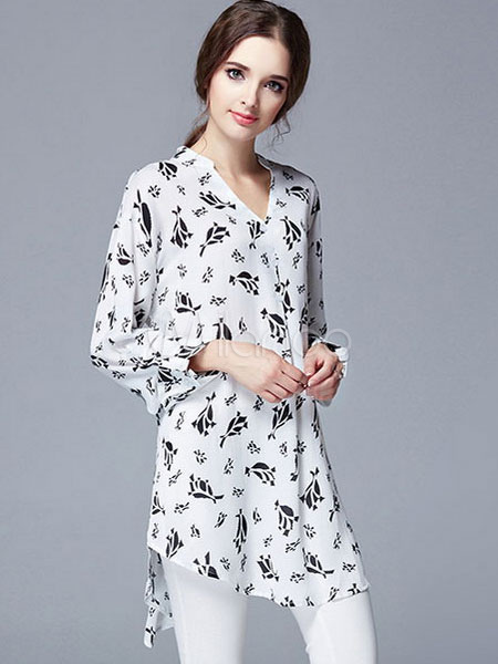 v neck black shirt women