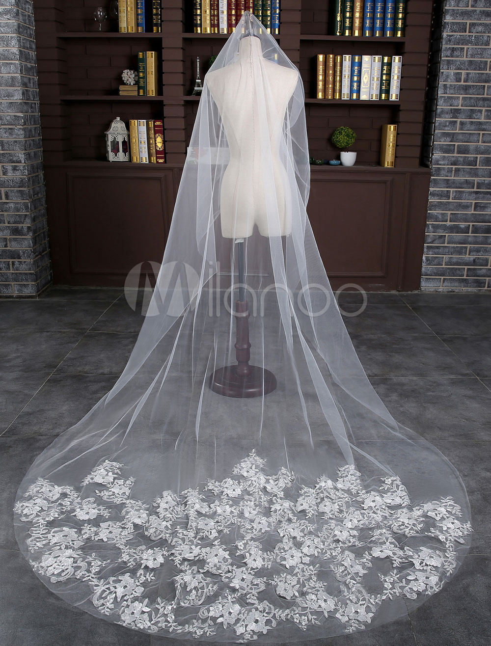 one tier wedding veils