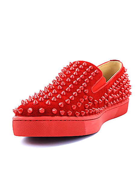 red loafers spikes