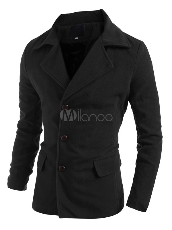 casaco de botão masculino