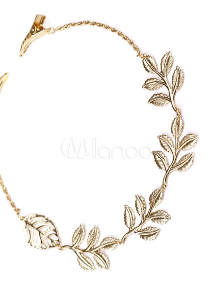 Beach Wedding Headpiece Gold Hair Chains Alloy Bridal Hair