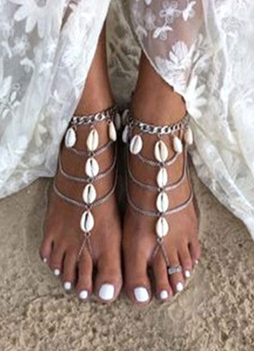 beach wedding footwear