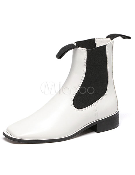 white chelsea boots women