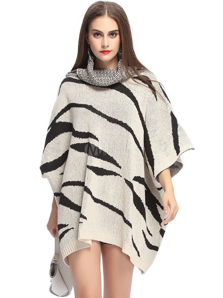 short poncho sweater