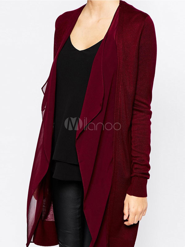 cardigan cor vinho