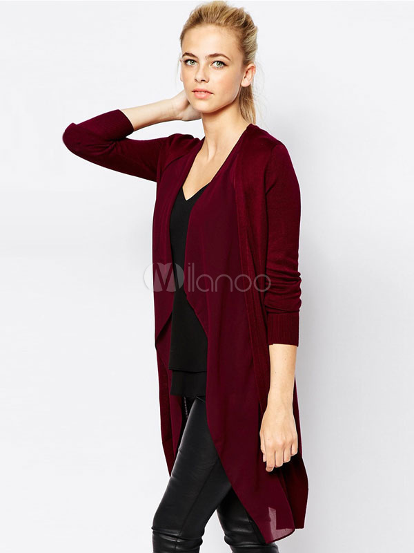 cardigan cor vinho