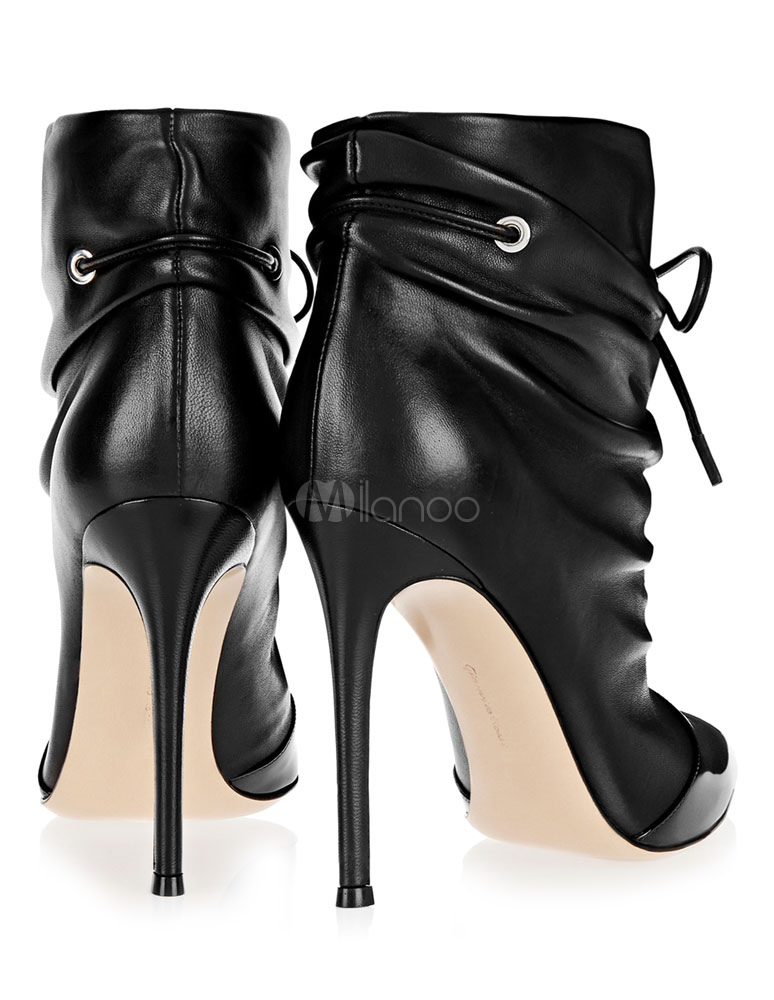 stiletto black bootie
