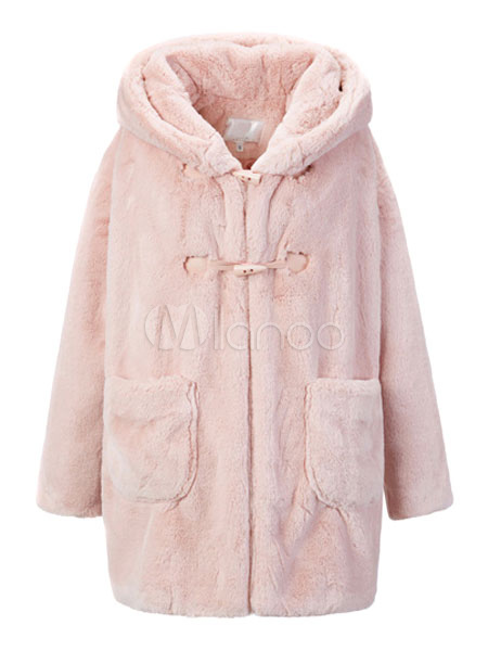 pink duffle coat