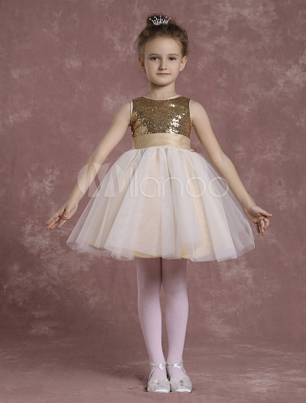 Toddler Pageant Dresses Gold