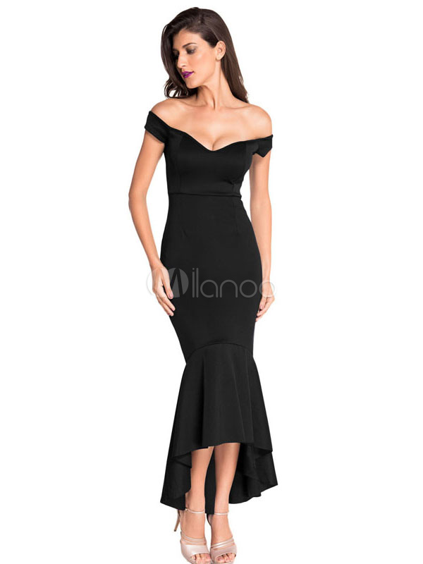 bodycon high low dress